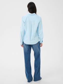 KAFFE Milia Long Sleeve Shirt, Nantucket Breeze - view 2, Nantucket Breeze