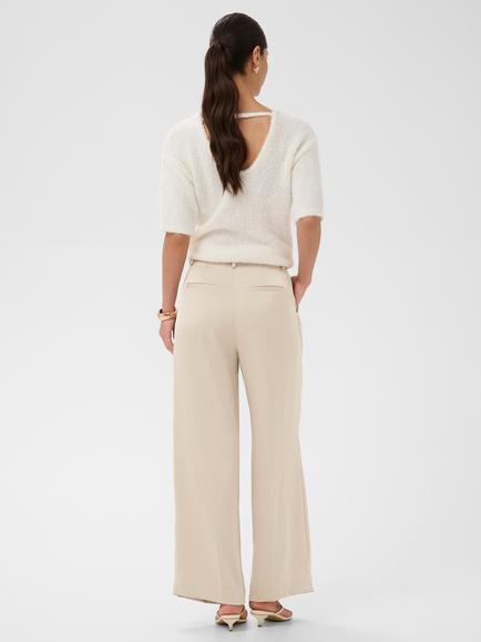 KAFFE Rory Pleated Wide Leg Trousers, Feather Gray - view 2, Feather Gray