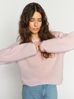 MOS MOSH Mape Crew Neck Wool Rich Jumper - view 2, Ballet Slipper