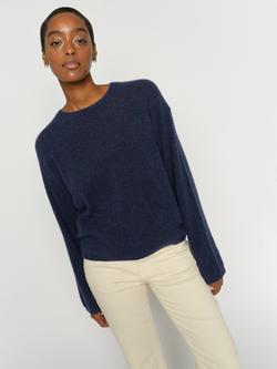 MOS MOSH Mape Crew Neck Wool Rich Jumper - view 2, Crown Blue