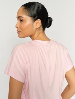 MOS MOSH Shira V-Neck T-Shirt containing LENZING™ ECOVERO™ Viscose, Ballet Slipper - view 2, Ballet Slipper