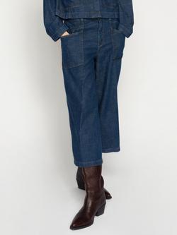 MOS MOSH Arge Wide Leg Jeans, Dark Blue, Dark Blue