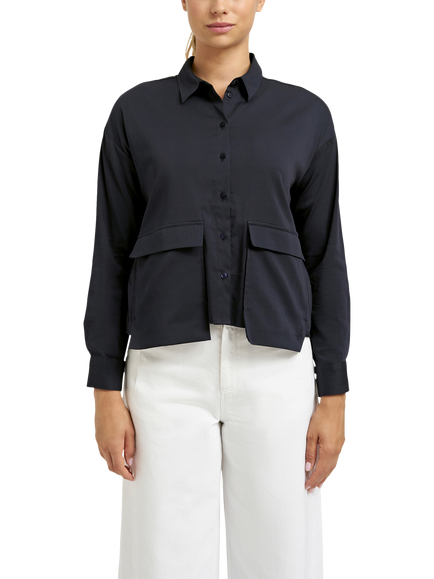 Smith & Soul Overlap Pocket Shirt, Marine Blue, Marine Blue