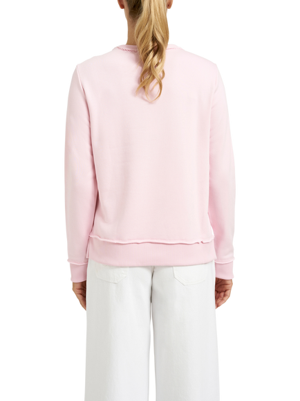 Smith & Soul Crew Neck Heart Slogan Sweatshirt, Pink/Multi - view 2, Pink/Multi