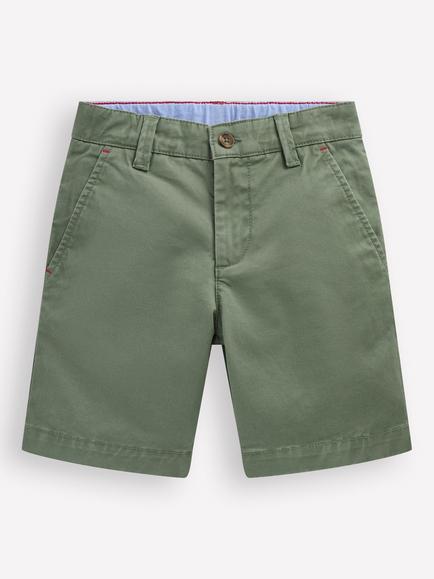 Mini Boden Kids' Classic Chino Shorts, Laurel Wreath, Laurel Wreath