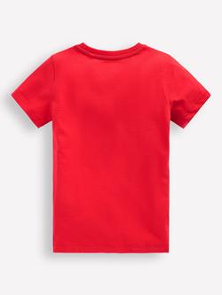 Mini Boden Kids' Cotton Glow-In-tha-Dark T-Shirt, Coral Sharks Teeth - view 2, Coral Sharks Teeth