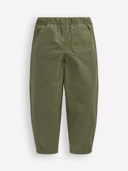Mini Boden Kids' Pull-on Barrel Trousers - view 2, Four Leaf Clover