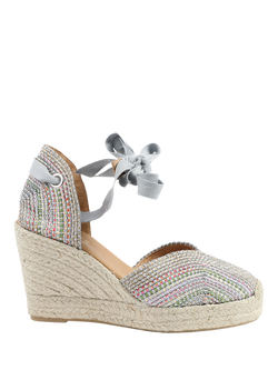 Jones Bootmaker Alyssa Wedge Espadrille Sandals, Multi, Multi