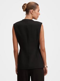 Forever New Myra Sleeveless Blazer, Black - view 2, Black