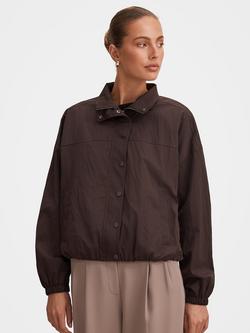Forever New Eliza Funnel Neck Windbreaker Jacket, Chocolate, Chocolate