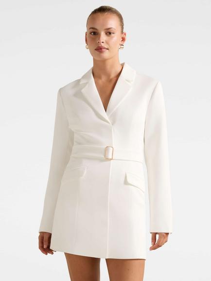 Forever New Christine Blazer Mini Dress, Porcelain, Porcelain