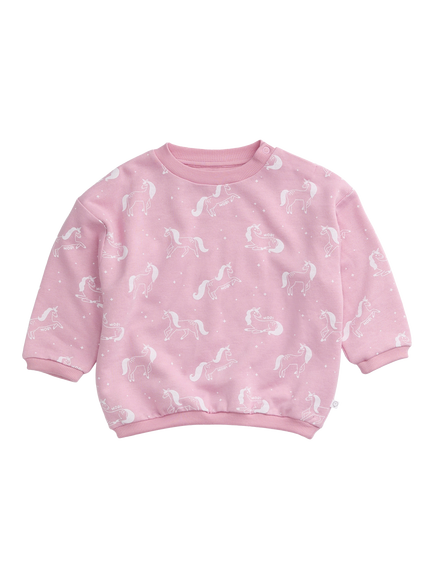 MORI Kids' Oversized Magic Sweatshirt, Unicorn Print - view 2, Unicorn Print