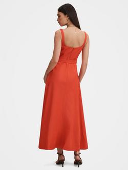Forever New Hayden Square Neck Midi Dress, Red - view 2, Red