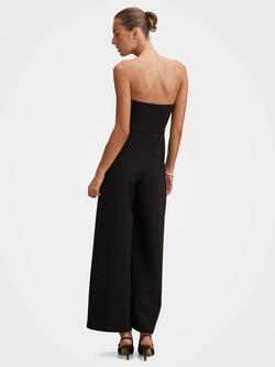 Forever New Shelly Strapless Corset Jumpsuit, Black - view 2, Black