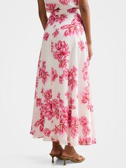 Forever New Petite Maisie Floral Midi Skirt, Pink - view 2, Pink