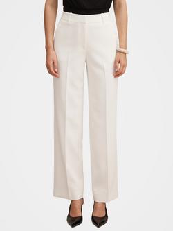 Forever New Ada Straight Tailored Trousers, Porcelain, Porcelain