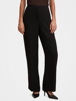 Forever New Dani Straight Tailored Trousers, Black, Black