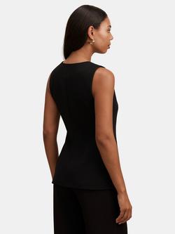 Forever New Ayla Contrast Waistcoat, Black - view 2, Black