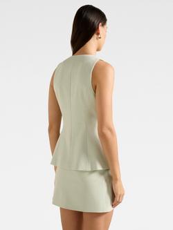 Forever New Veda Lonline Waistcoat, Mint - view 2, Mint