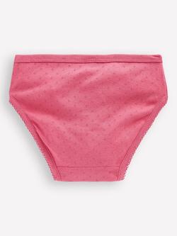 Mini Boden Kids' Pointelle Knickers, Pack of 7, Multi - view 2, Multi