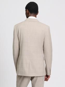 Ben Sherman Tonal Check Twill Blazer, Light Brown - view 2, Light Brown