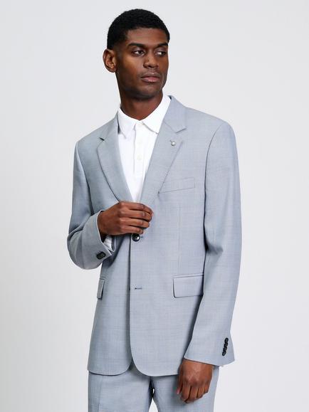 Ben Sherman Prince Of Wales Check Blazer, Light Blue, Light Blue