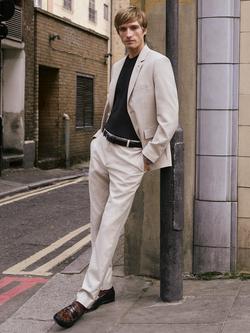 Ben Sherman Signature Twill Trousers, Oatmeal - view 2, Oatmeal