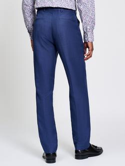 Ben Sherman Textured Slim Trousers, Blue - view 2, Blue