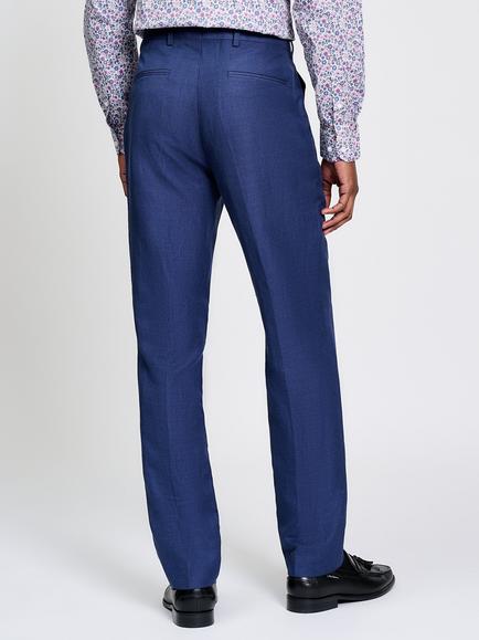 Ben Sherman Textured Slim Trousers, Blue - view 2, Blue