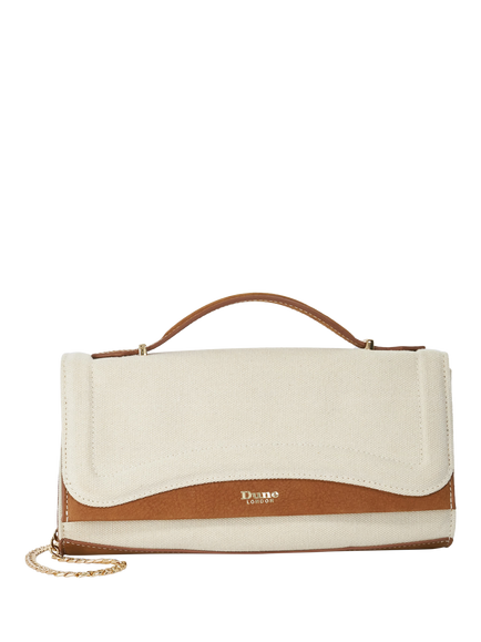 Dune London Edited Canvas Grab Bag, Natural, Natural