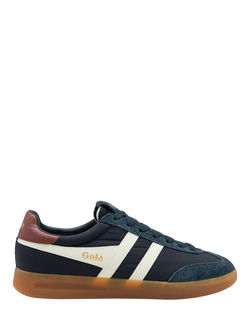 Gola Cyclon Lace-Up Trainers, Navy/Off White/Red, Navy/Off White/Red