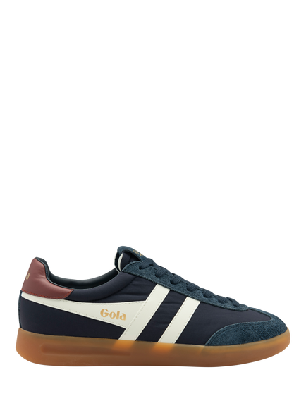 Gola Cyclone Nylon Lace-Up Trainers, Navy/Off White/Red, Navy/Off White/Red