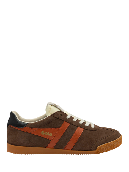 Gola Elan Suede Lace Up Trainers, Otter, Otter