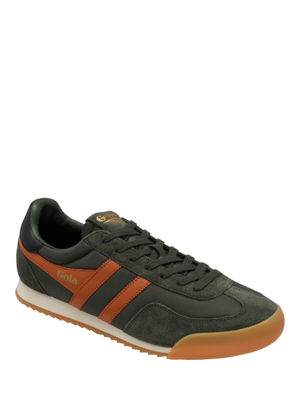 Gola Europa Lace Up Trainers, Khaki - view 2, Khaki