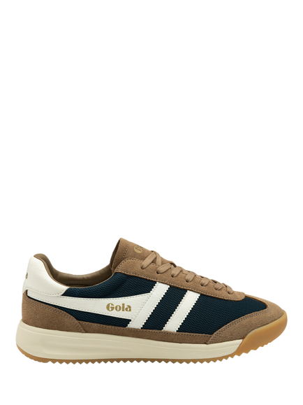Gola Tornado '88 Mesh Trainers, Navy/Tobacco/Off White, Navy/Tobacco/Off White