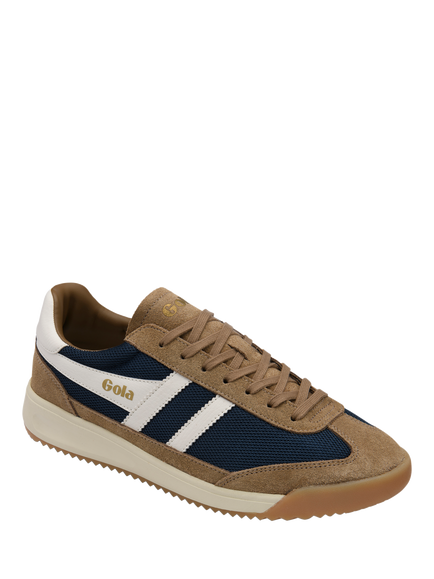 Gola Tornado '88 Mesh Trainers, Navy/Tobacco/Off White - view 2, Navy/Tobacco/Off White