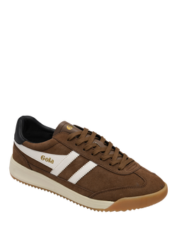 Gola Tornado '88 Suede Trainers, Otter/Off White - view 2, Otter/Off White