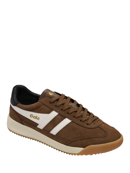 Gola Tornado '88 Suede Trainers, Otter/Off White - view 2, Otter/Off White
