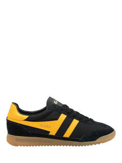 Gola Classics Tornado Lace Up Trainers, Black/Sun, Black/Sun