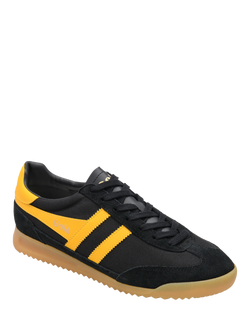 Gola Classics Tornado Lace Up Trainers, Black/Sun - view 2, Black/Sun