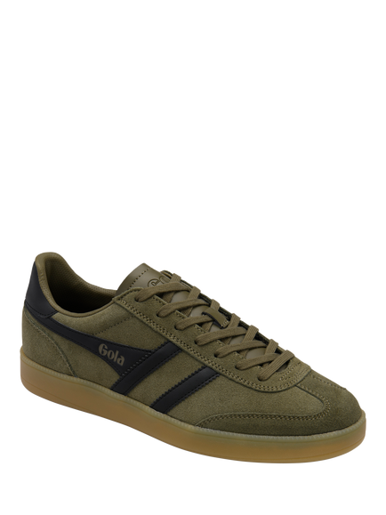 Gola Classics ViperLace Up Trainers, Khaki/Black/Gum - view 2, Khaki/Black/Gum