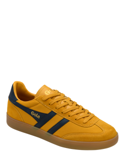 Gola Classics ViperLace Up Trainers, Sun/Navy/Gum - view 2, Sun/Navy/Gum