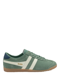 Gola Classics Bullet Suede Trainers, Green/Off White, Green/Off White