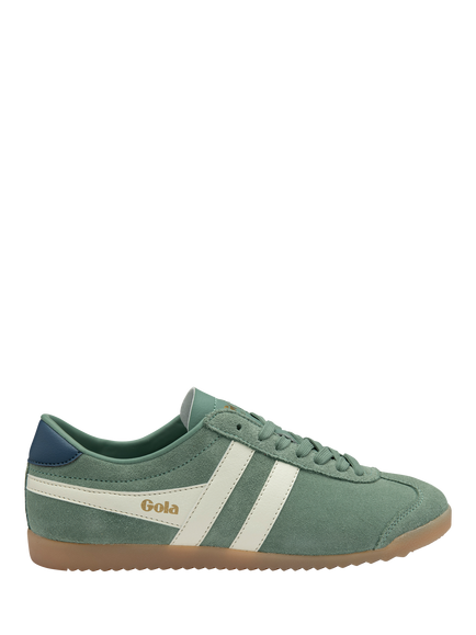 Gola Classics Bullet Suede Trainers, Green/Off White, Green/Off White
