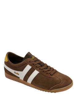 Gola Classics Bullet Suede Trainers, Brown - view 2, Brown