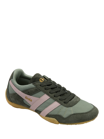 Gola Cascade Lace-Up Trainers, Green - view 2, Green