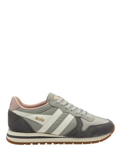 Gola Classics Daytona Chute Lace Up Trainers, Light Grey/Ash/Off White, Light Grey/Ash/Off White