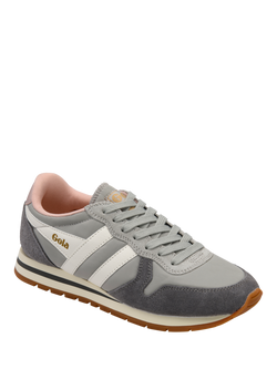 Gola Classics Daytona Chute Lace Up Trainers, Light Grey/Ash/Off White - view 2, Light Grey/Ash/Off White