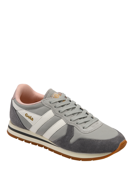 Gola Classics Daytona Chute Lace Up Trainers, Light Grey/Ash/Off White - view 2, Light Grey/Ash/Off White