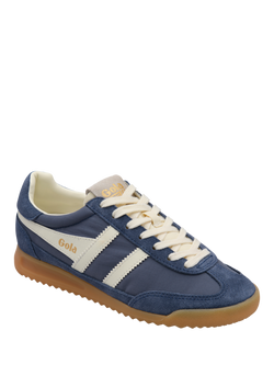 Gola Classics Firefly Lace Up Trainers, Moonlight/Off White - view 2, Moonlight/Off White